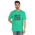 thumbnail image 1 of Inkmeso T-Shirt à Col Rond pour Hommes avec Imprimé Graphique Best Papa Ever.€ T-Shirt pour la Fête des Pères, 1 of 7