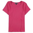 thumbnail image 1 of Karen Scott T-Shirt Basique Uni pour Femmes, Rose, Grande Taille, 2X, 1 of 3