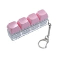 thumbnail image 1 of TACILIP 4 - In - 1 Keyboard - Themed Fidget Toy Keychain - Pressable Button Stress Reliever 4 Colors Stress - Reducing Small Gift Fidget Toys, Christmas Gifts, 1 of 6