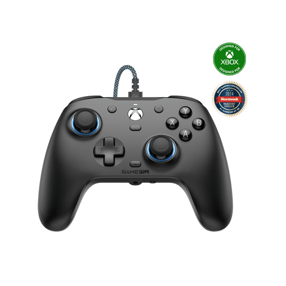 GameSir G7 SE Wired Controller for Xbox Series X|S, Xbox One & Windows 10/11, Plug and Play Gaming Gamepad with Hall Effect Joysticks/Hall Trigger, 3.5mm Audio Jack(Black)