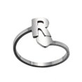 thumbnail image 3 of Bagues à Ouverture de Lettres Anglaises en Acier Inoxydable pour Filles Amour Bijoux Rétro, 3 of 9