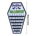thumbnail image 2 of Décorations Décor d'Halloween, d'Automne,Calendrier d'Halloween à Rebours, Calendrier Cercueil d'Halloween, Calendrier à Blocs Mobiles, Calendrier des Arrivées, Décoration d'Halloween,Décorations d'Halloween Extérieur Intérieur, 2 of 3