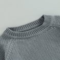 thumbnail image 4 of Baby Girl Boy Knit Pullover Sweater Fall Winter Warm Sweatshirt Tops with Pocket, 4 of 6
