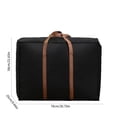 thumbnail image 3 of Sac De Voyage Pliable,Grande Capacité,Valise Non Tissée,Fermeture Éclair,Rangement De Voyage,Sac De Sport Pliable,Sac À Main,Déménagement,Facile À Transporter,PENDANE,Black, 3 of 9