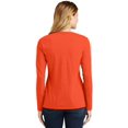 thumbnail image 1 of Port & Company ®  Ladies Long Sleeve Fan Favorite V-Neck Tee. Lpc450vls Xs Orange, 1 of 4