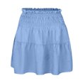 thumbnail image 3 of Women's High Waist A Line Mini Skirt - Flowy Pleated Ruffles, Cute Style for Summer Dating - S-XXL Sizes, 3 of 4