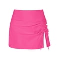thumbnail image 3 of WILLBEST High Waisted Swim Skirt Shorts with Drawstring Double Layer Pleated Design for Women Yoga Beachwear Comfortable Coverage, 3 of 3