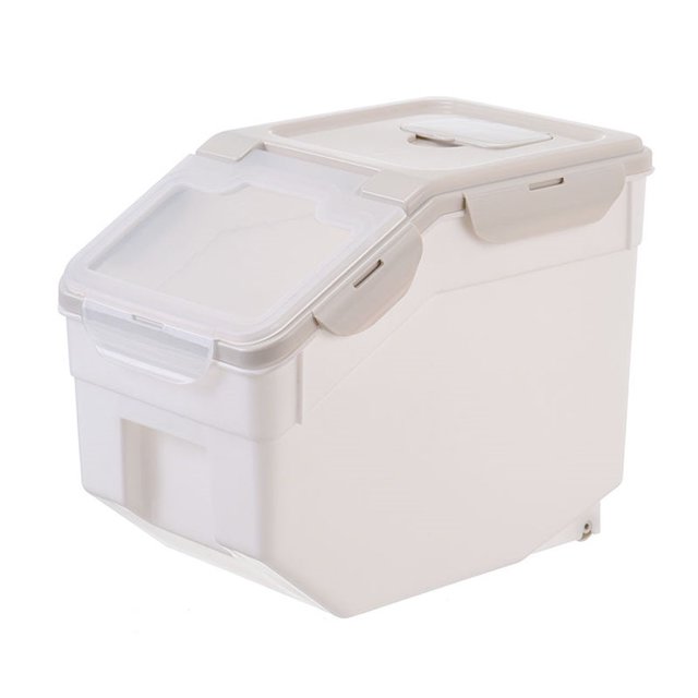 CAROOTU 1 Pce Seau Grande Capacité Anti-Humidité pour Animaux de Compagnie, Conteneurs de Stockage Alimentaire