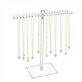 thumbnail image 1 of Dvkptbk Display Stand Necklace Organizer Clear Necklace Stand Jewelry Organizer Display Tree Hanger Rack with Hooks for Necklaces Chain Pendant Bracelets Ring Organization and Storage, 1 of 7