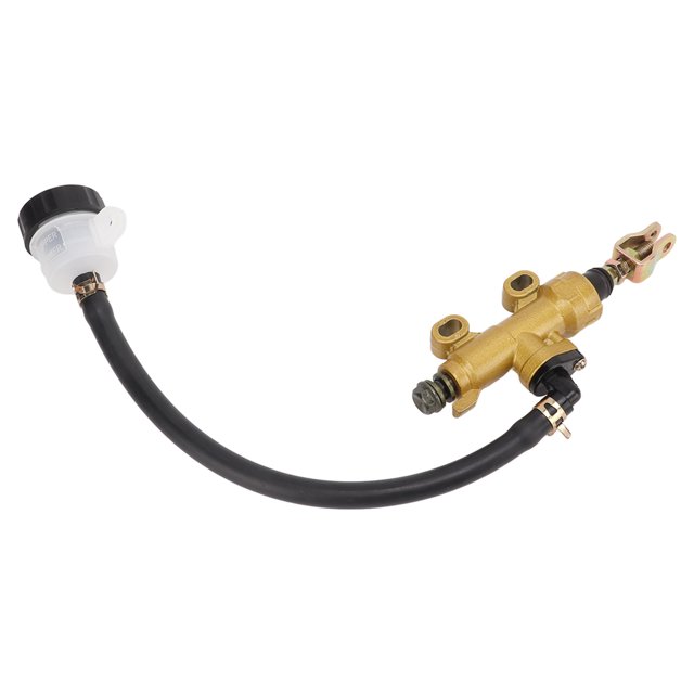 Motorcycle Rear Brake Master Cylinder Pump Kit Rear Brake Pump Master Cylinder Kit Hydraulic with Reservoir Universal for Dirt Bike ATV
