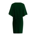 thumbnail image 5 of Meichang Robes Formelles pour Femmes Invitées de Mariage Robe Midi Grande Taille Robes en Chiffon Robe de Soirée Robe de Bal Élégante Robes à Col en V, 5 of 5