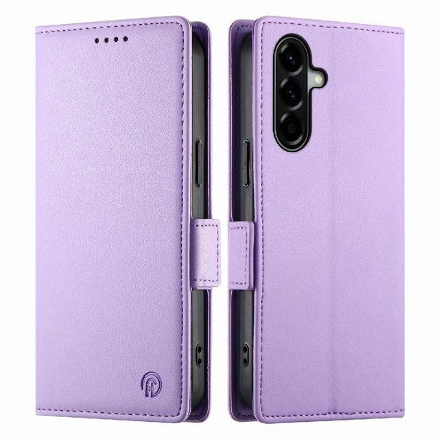 Magnetic Wallet Case with Card Holder & Stand for Samsung Galaxy A37 5G Purple