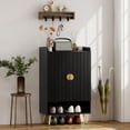 thumbnail image 2 of HOMCOM Narrow Shoe Cabinet for Entryway Shoe Storage Cabinet with Storage, 2 of 10