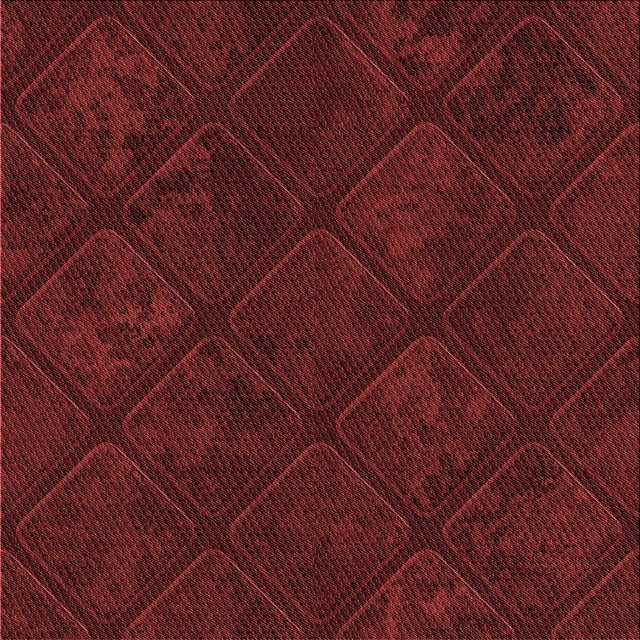 Ahgly Company Tapis d'Aire Intérieur Lavable à la Machine, Carré, Transitionnel, Rouge, 6 Pieds Carré