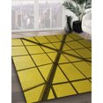 thumbnail image 3 of Ahgly Tapis d'Intérieur Lavable en Machine Carré Transitionnel Brun Bronze Foncé, 4 Pieds Carré, 3 of 7