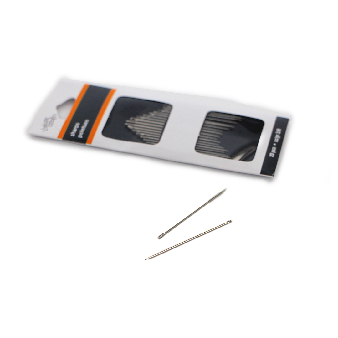 UNIQUE SEWING aiguilles à coudre pointues, tailles assorties 3/9, paquet de 20