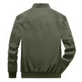 thumbnail image 3 of Cameland Jackets For Men Men's Autumn Winter Casual Zipper Pure Color Jacket Coat Fall Winter Coats For Men, 3 of 8