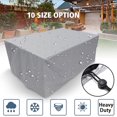 thumbnail image 1 of JUNWELL Rectangular Patio Table Cover Heavy Duty Waterproof Outdoor Furniture Set Cover, 1 of 11