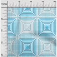 thumbnail image 2 of oneOone Silk Tabby Turquoise Blue Fabric Geometric Craft Projects Decor Fabric Printed By The Yard 42 Inch Wide, 2 of 4
