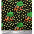 thumbnail image 1 of Soimoi Rayon Fabric Floral,Tree & Deer Kids Fabric Prints by Yard 56 Inch Wide, 1 of 3
