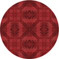 thumbnail image 1 of Ahgly Company Machine Washable Indoor Round Transitional Red Area Rugs, 4' Round, 1 of 7