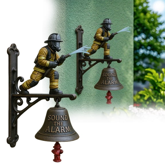 Leojiow Themed Decorative Doorbell Hanger Unique Design For Front Door Durable Hanging Ornament For Home And 25Cm Khaki