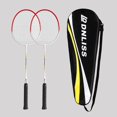 thumbnail image 1 of 2 Pieces Badminton Racket Set Badminton Equipment Durable Badminton Racquet for Adults and Teenagers Playing Backyard Game Practice with Bag, 1 of 10