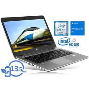 HP EliteBook 840 G3 Cahier, 14" FHD Affichage, Intel Core i5-6300U Jusqu'à 3,0 GHz, 8GB RAM, 256GB SSD + 1TB HDD, VGA, DisplayPort, Lecteur de cartes, Wi-Fi, Bluetooth, Windows 10 Pro