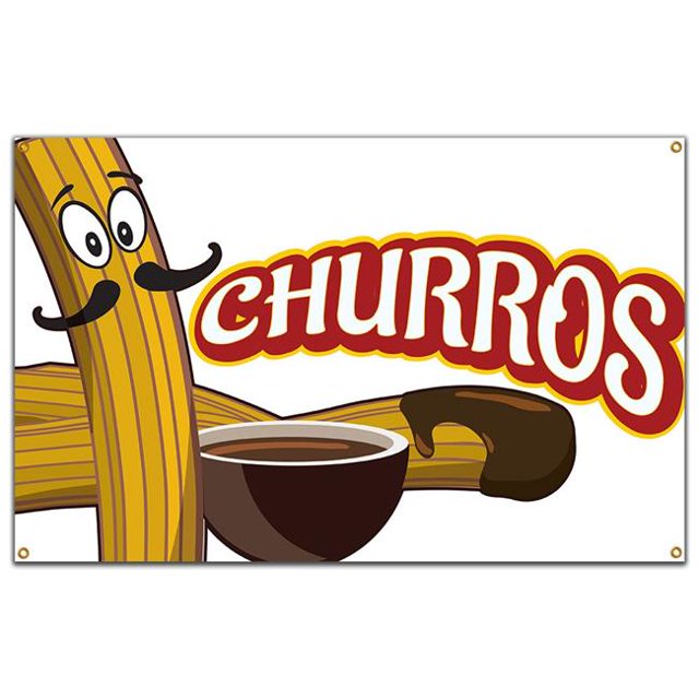 SignMission B-60 Churros Bannière 36 x 60 Po - Churros