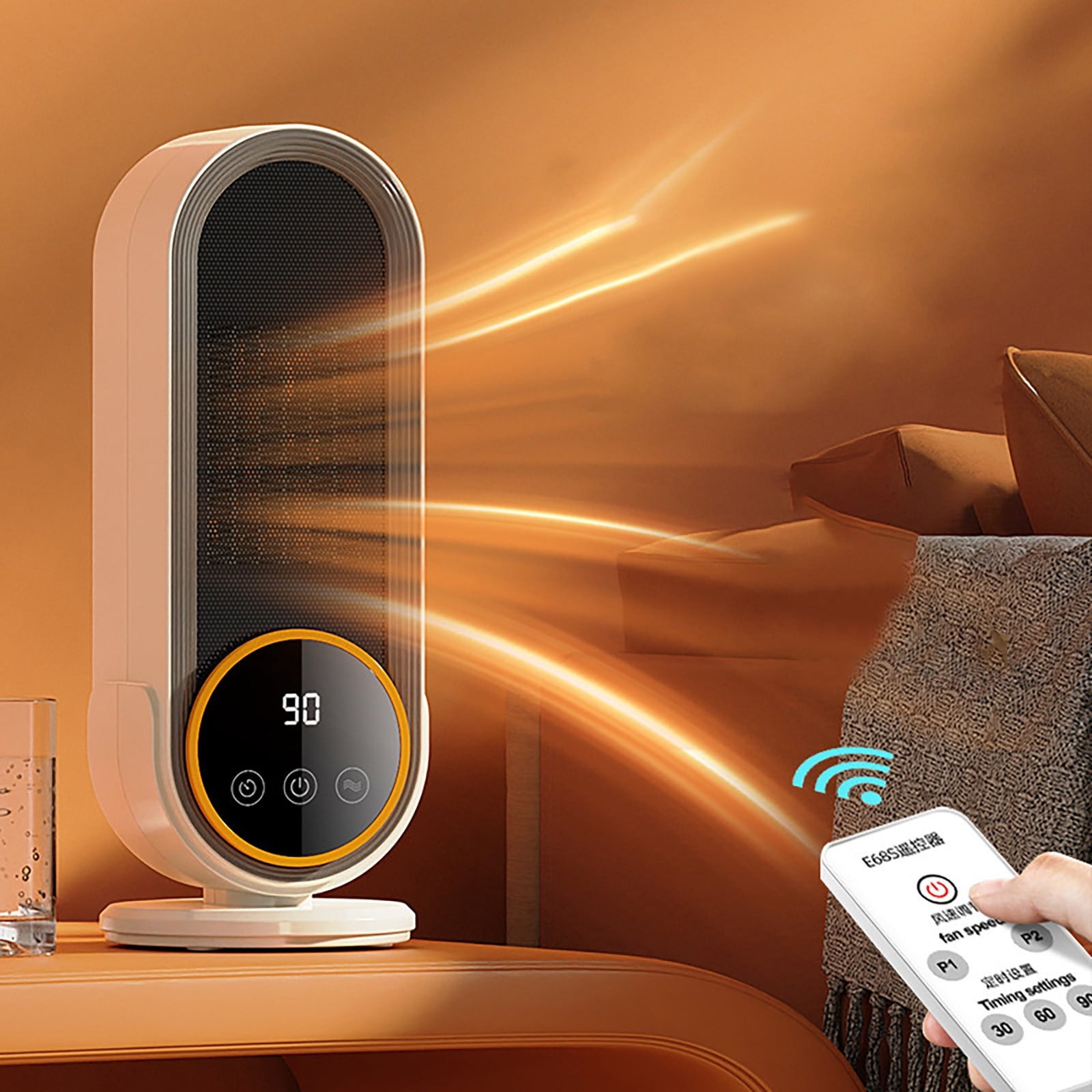 Home Office Desks,Portable Space Heaters Office Desk Heaters Small Heaters with Overheat Protection,Small Desks for Small Spaces,Space Heater for Bedroom,Portable Heater for Room