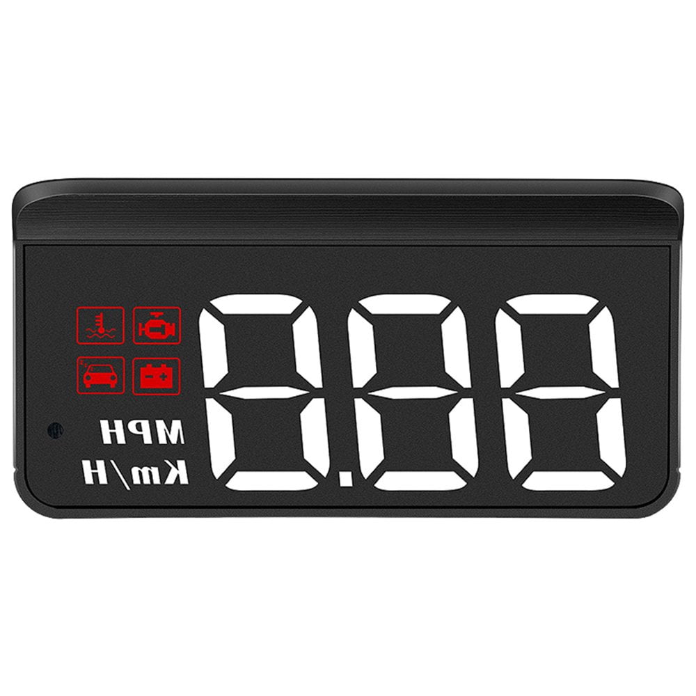 Car Speed Limit Head Up Display  GPS HUD Head Up Display MPH/KM/Water Temperature Trip MileaAnd Singlege Plug & Play