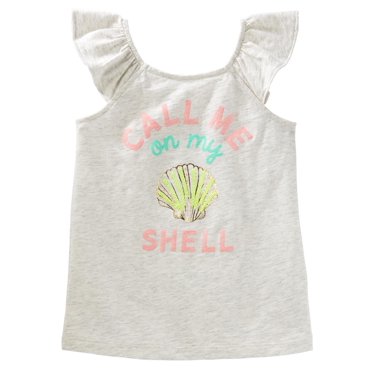 OshKosh B'gosh Débardeur à Manches à Volants pour Bébé Filles, 6-9 Mois