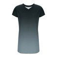 thumbnail image 4 of LOVZFMLL Robes d'Été pour Femmes T-Shirt Décontracté Ample Robe Droite Col en V Manches Courtes Basique Tenues Quotidiennes Noir B L, 4 of 5
