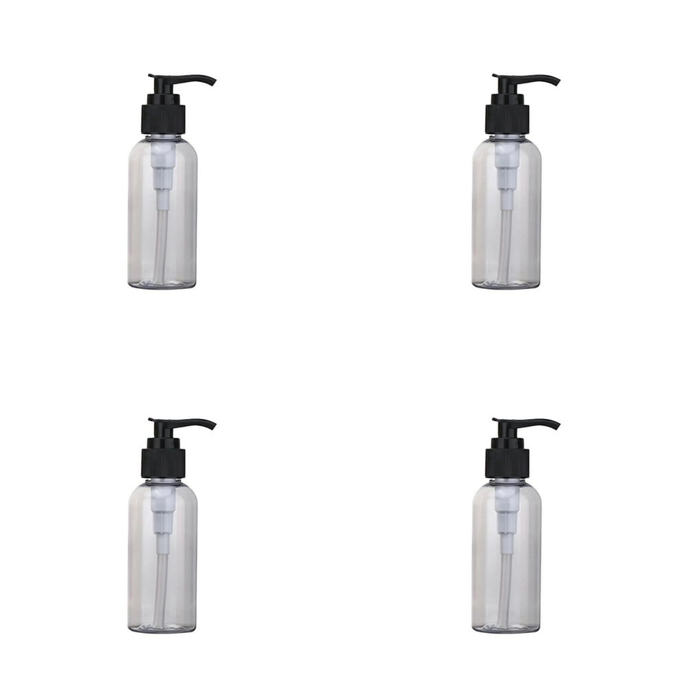 LNGOOR 2PCS 200ml Empty Lotion Pump Bottles Refillable Plastic Containers Clear Great for Soap Shampoo Lotions Liquid Body Soap and Massage Liquid Container for Bathroom Shampoo and Body