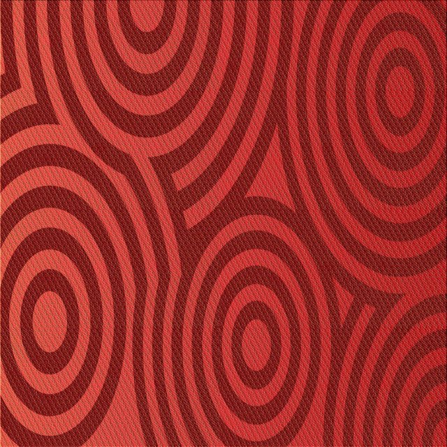 Ahgly Company Tapis d'Intérieur Lavable en Machine Carré Rouge Transitionnel, 4 Pieds Carré