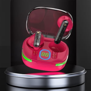 Wireless Earbuds, Bluetooth 5.3 In Ear Headphones, Light-Weight, Built-in Microphone, Immersive Sound, with Breathing Light Charging Case, HIFI Speakers, Intelligent Pairing