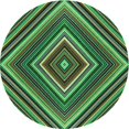 thumbnail image 1 of Ahgly Tapis Rond Lavable en Machine Intérieur Transitionnel Vert Lime, 3 Pieds Rond, 1 of 7
