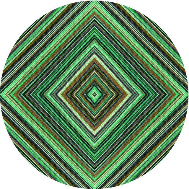 Ahgly Tapis Rond Lavable en Machine Intérieur Transitionnel Vert Lime, 3 Pieds Rond