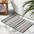 thumbnail image 2 of Upgrade to Boho Chic with our 20x32in Bathroom Runner Rug - Non-Slip Moroccan Geometric Long Bath Mat, Soft, Machine Washable, Perfect for any Farmhouse Decor, 2 of 5