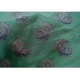 thumbnail image 4 of oneOone Cotton Silk Fabric Peacock Block Print Sewing Fabric BTY 42 Inch Wide, 4 of 4
