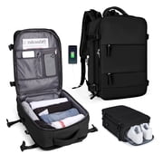 Large Travel Backpack Women, Carry On Backpack,Hiking Backpack Waterproof Outdoor Sports Casual Daypack School Bag Fit 14 Laptop with USB Charging Port Purple