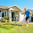 thumbnail image 2 of HOMCOM Rebounder Net Football Training Aid Kickback Target Play Yellow, 2 of 10