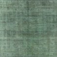 thumbnail image 1 of Ahgly Company Indoor Square Mid-Century Modern Pine Green Oriental Area Rugs, 4' Square, 1 of 6