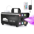 thumbnail image 2 of Joyfy Halloween Fog Machine avec 13 Couleurs, Machine à Brouillard Extérieure 500 W avec 4 modes d'Éclairage et Télécommande Sans Fil pour Mariage, Halloween, Fête et Intérieur (Liquide Atomisé Non Inclus), 2 of 10