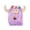 Purple, variant on Scottish Cow Toy Realistic Long Hair Floral Animal Doll Soft Stuffed Figure