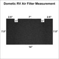 thumbnail image 2 of Tatuo 4 Paquets Filtre à Air de Remplacement pour VR A/C 14 x 7,5 Pouces Compatible avec Dometic Duo Filtres de Remplacement Therm-Compatibles pour VR A/C, 2 of 5