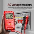 thumbnail image 3 of ANENG ANENG M113 Multimètre Numérique Compact avec Réglage Automatique, Détection NCV et Maintien des Données pour les Tests de Tension, de Résistance et de Continuité (Rouge, Pile Non Incluse), 3 of 7