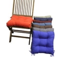 thumbnail image 2 of Coussins de Chaise Carrés Capitonnés en Sergé Uni de 16 Pouces (Ensemble de 4), 2 of 2