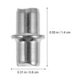 thumbnail image 4 of OULII 100Pcs Kitchen Cabinet Shelf Supports Silver PP Screw Fixation Wardrobes DIY Enthusiasts, 4 of 7