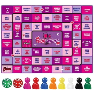 Huanglei Filles Night Board Game En cuir Tabletop Card Game Pour les adolescents Jeux de famille Nuit Activités en intérieur Pour les enfants Âges 7 14